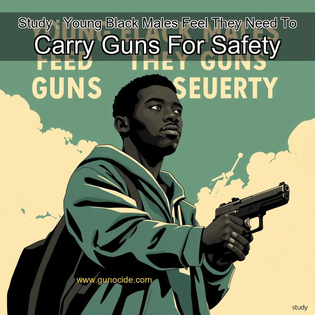 You are currently viewing Study : Young Black Males Feel They Need To Carry Guns For Safety