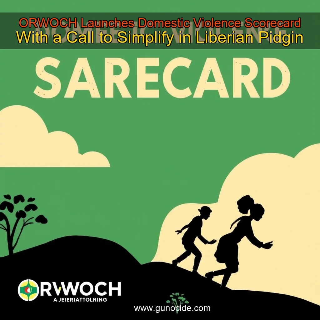 You are currently viewing ORWOCH Launches Domestic Violence Scorecard With a Call to Simplify in Liberian Pidgin