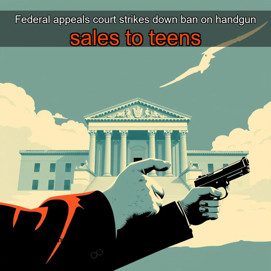 You are currently viewing Federal appeals court strikes down ban on handgun sales to teens