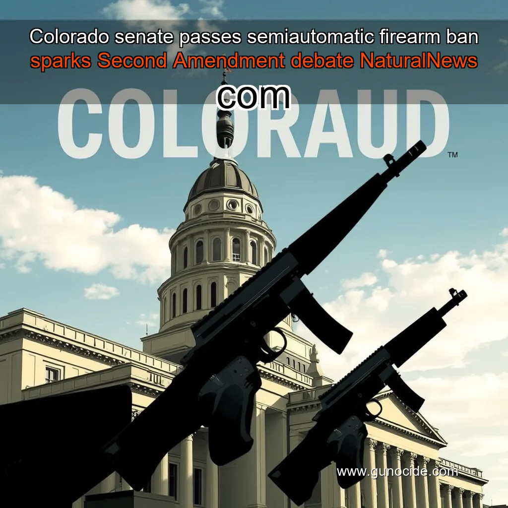 Read more about the article Colorado senate passes semiautomatic firearm ban  sparks Second Amendment debate  NaturalNews  com