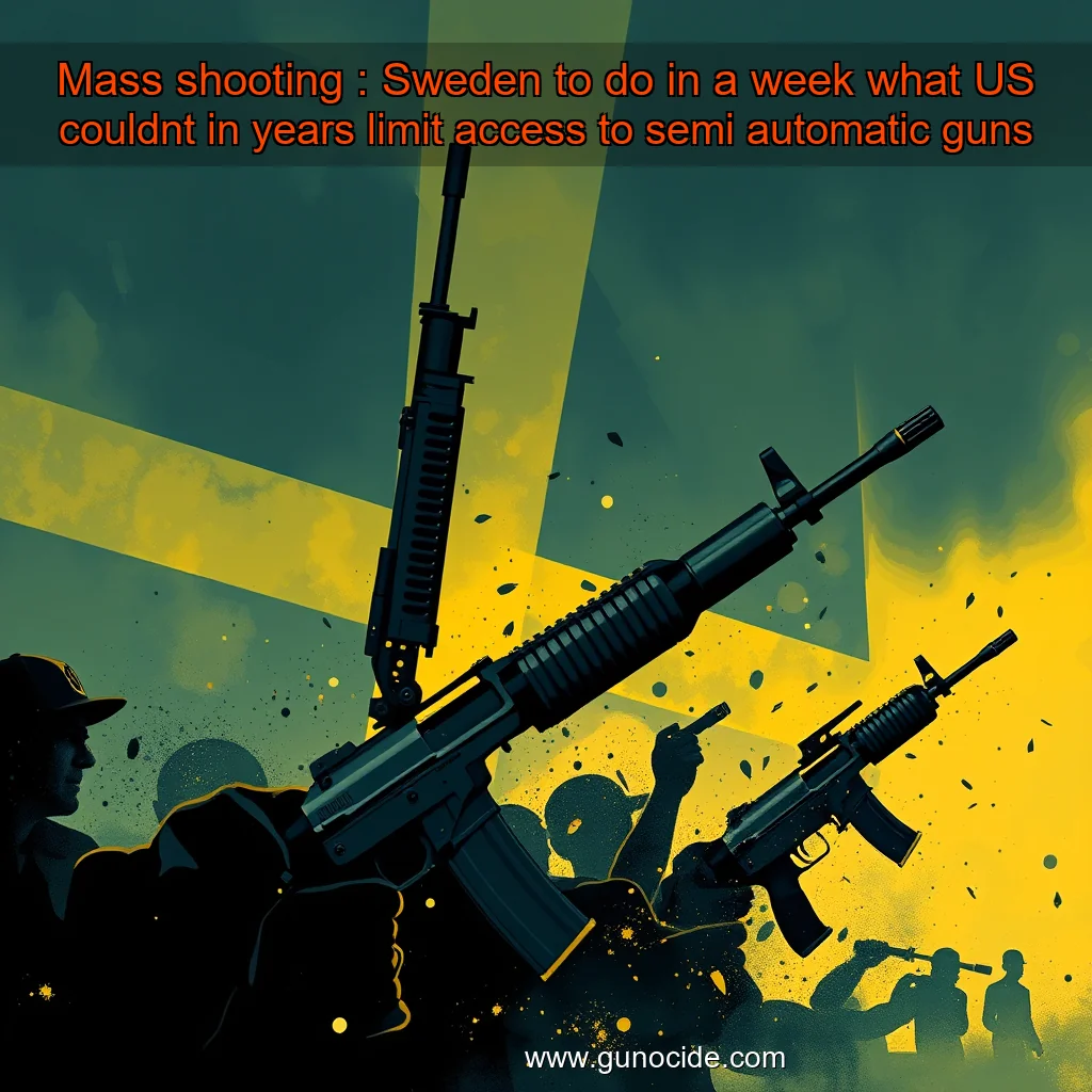 You are currently viewing Mass shooting : Sweden to do in a week what US couldnt in years  limit access to semi  automatic guns