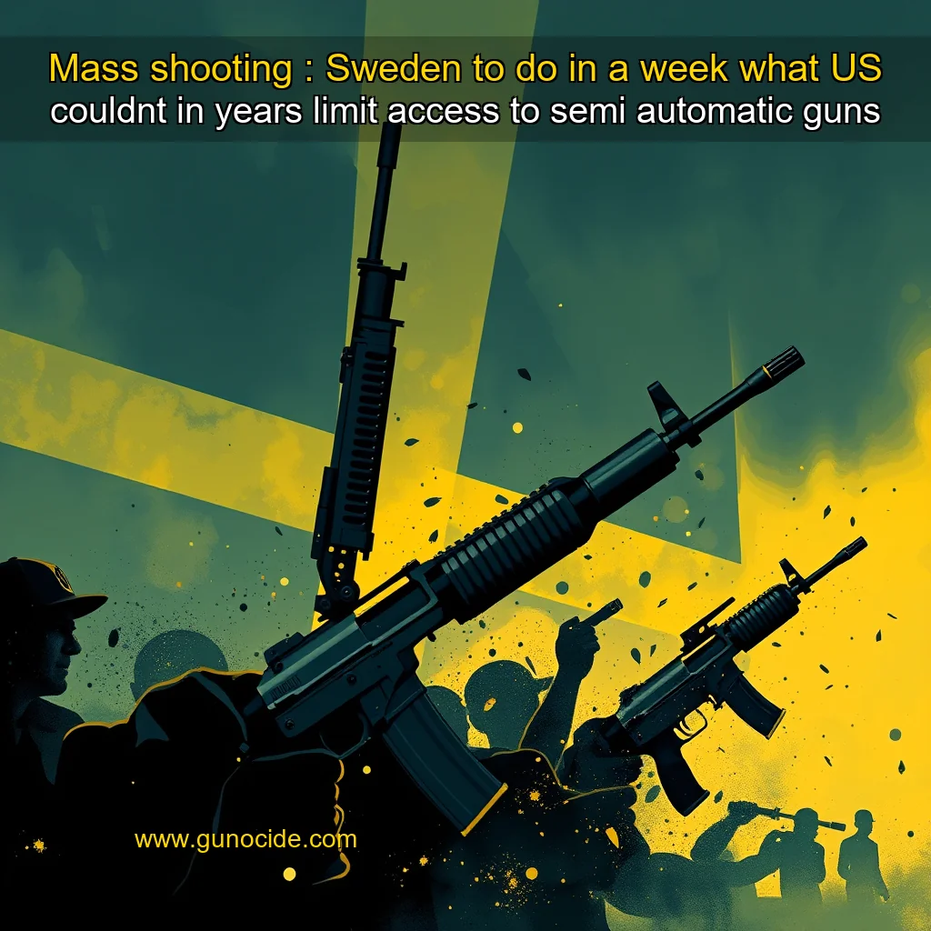 You are currently viewing Mass shooting : Sweden to do in a week what US couldnt in years  limit access to semi  automatic guns