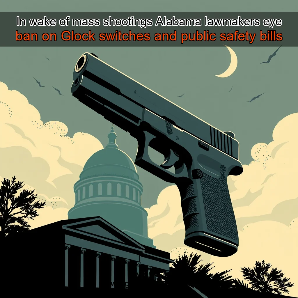 You are currently viewing In wake of mass shootings  Alabama lawmakers eye ban on Glock switches and public safety bills