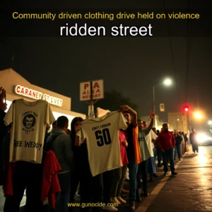 Read more about the article Community  driven clothing drive held on violence  ridden street