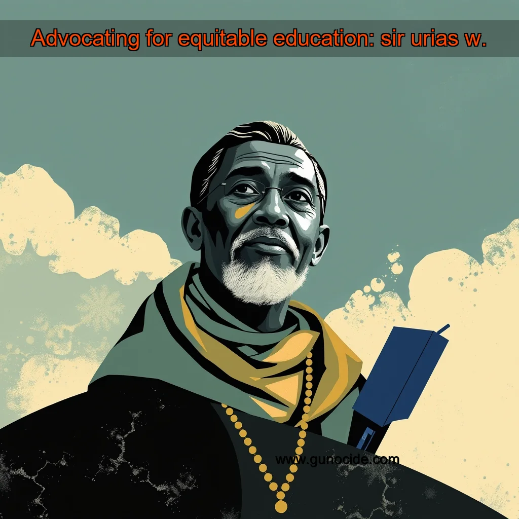 Read more about the article Advocating for equitable education: sir urias w.