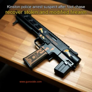 Read more about the article Kinston police arrest suspect after foot chase  recover stolen and modified firearm