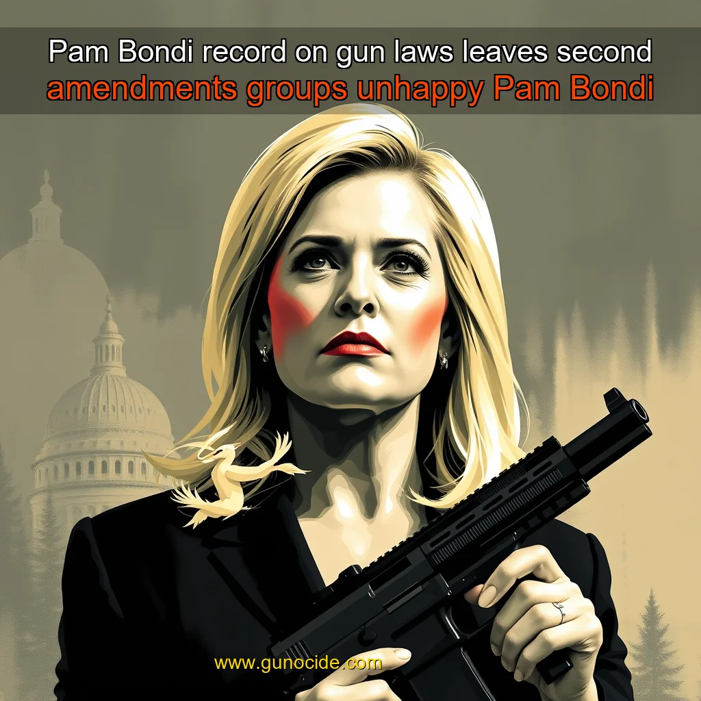 You are currently viewing Pam Bondi record on gun laws leaves second amendments groups unhappy  Pam Bondi