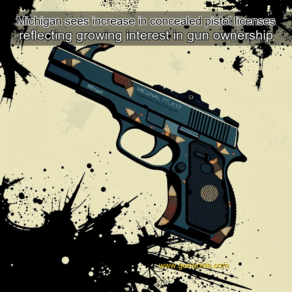 Read more about the article Michigan sees increase in concealed pistol licenses  reflecting growing interest in gun ownership