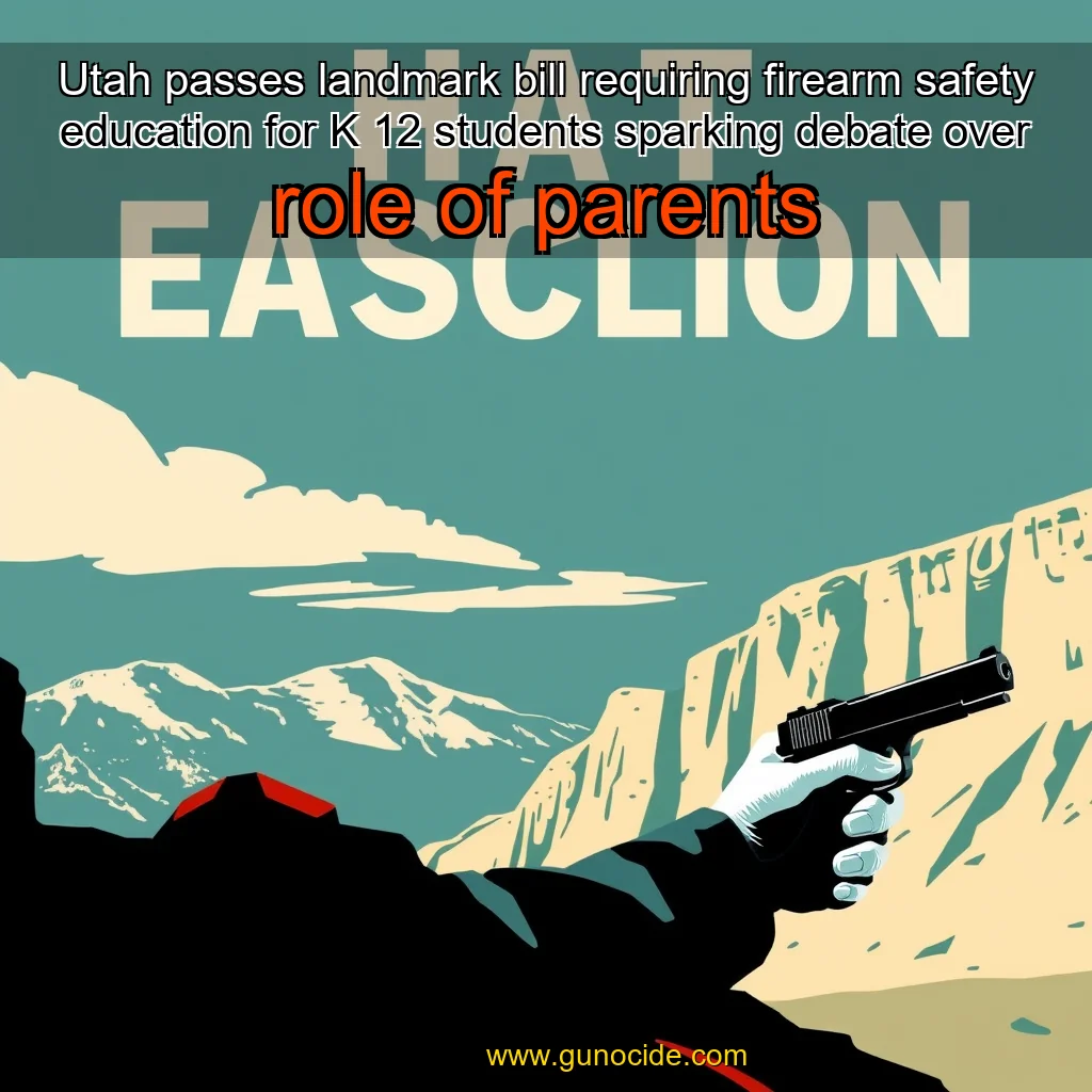 Read more about the article Utah passes landmark bill requiring firearm safety education for K  12 students  sparking debate over role of parents