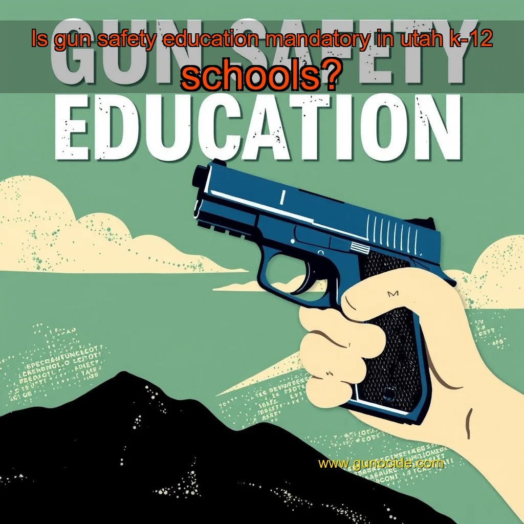 Read more about the article Is gun safety education mandatory in utah k-12 schools?