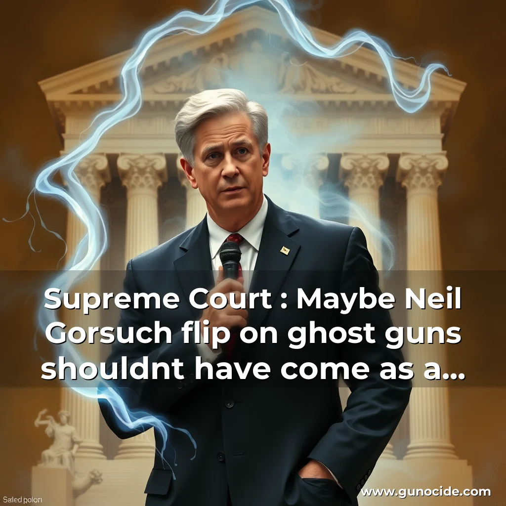 Read more about the article Supreme Court : Maybe Neil Gorsuch flip on ghost guns shouldnt have come as a surprise