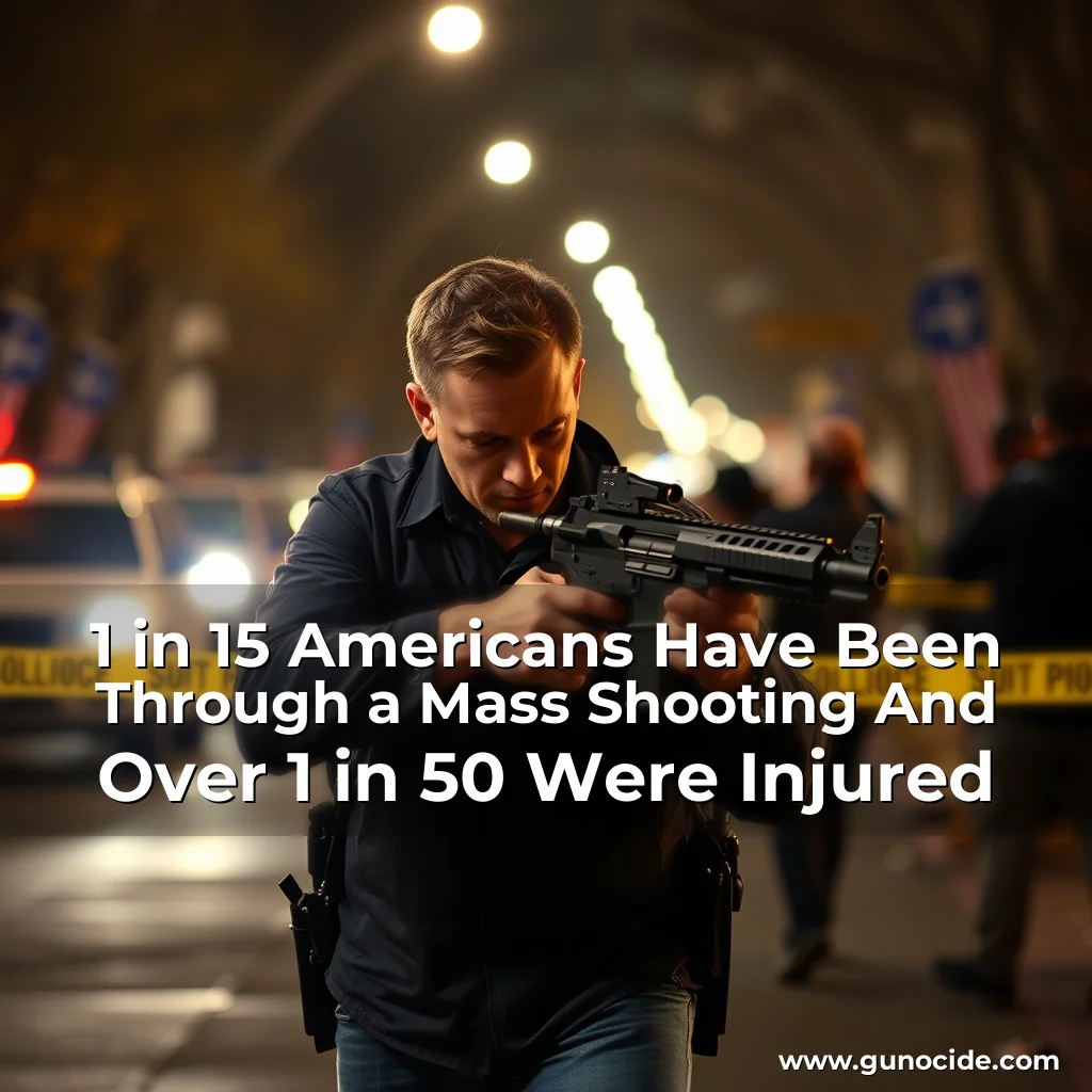 Read more about the article 1 in 15 Americans Have Been Through a Mass Shooting And Over 1 in 50 Were Injured