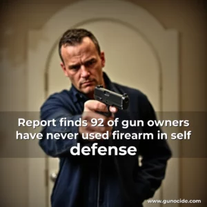 Read more about the article Report finds 92  of gun owners have never used firearm in self  defense