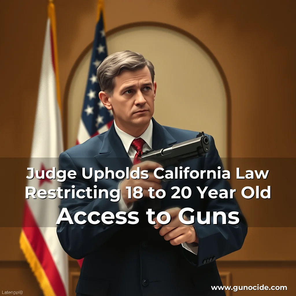 Read more about the article Judge Upholds California Law Restricting 18  to 20  Year  Old Access to Guns